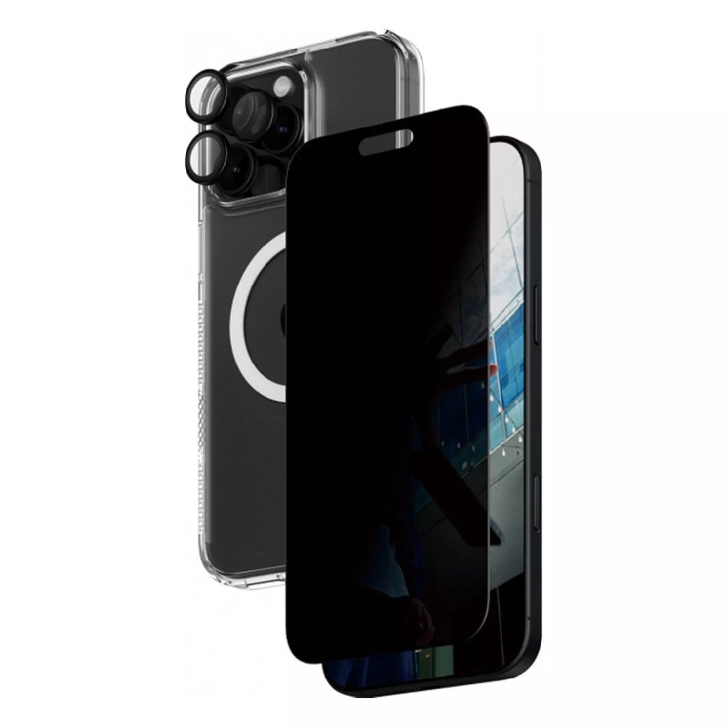 مجموعة PanzerGlass الآمنة 3 في 1 لهاتف iPhone 16 Pro Max ، مقاس 6.9 بوصة