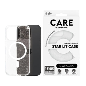 Panzer Glass CARE Flagship Star Lit w. White MagSafe Case for iPhone 16 Pro 6.3