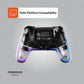 Porodo Gaming Crystal Shell PS4 Controller Clear