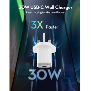 RAVPower RP-PC1056 Mini PD30W GaN type C Charger White