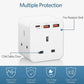 RAVPower RP-PC1037 PD 20W wall charger UK Version with 3 AC plug - white