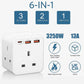 RAVPower RP-PC1037 PD 20W wall charger UK Version with 3 AC plug - white