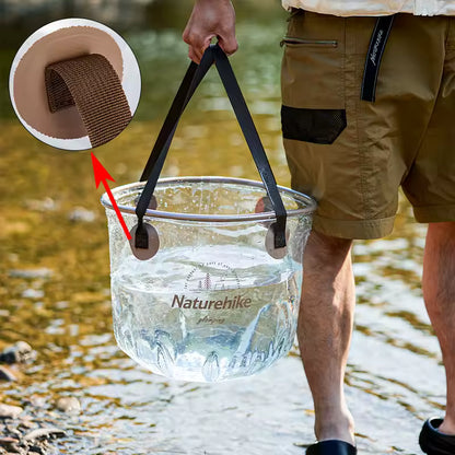 Naturehike Foldable Round Bucket - Transparent (10L)