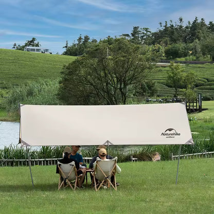 Naturehike Girder Shelter Tarp with 2 Poles Vinyl Coated (3*4.38) - Silver