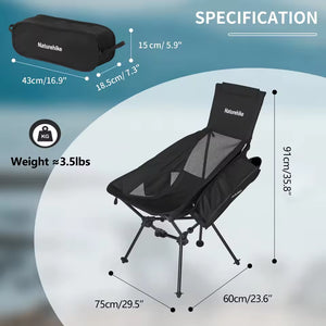 Naturehike Clamshell Sea Moon 002 Triangle Folding High Back Moon Chair