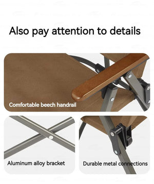 Naturehike Nightfall L04 Quick-Opening Folding Chair - Black