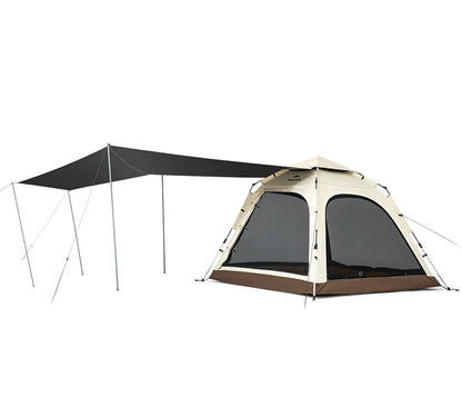 Naturehike Ango Automatic 4 people with canopy Tent 240x240x175 - Oka Brown