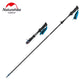 Naturehike ST07 All Carbon 5-node Folding Trekking Pole - Sky Blue (115-135CM)