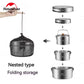 Naturehike 3 in 1 stainless steel pot set pot set - Stainless Steel