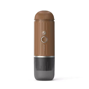 iCafilas 2-in-1 Portable Espresso Maker with Heating - Brown