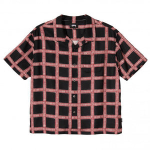 Stussy Hand Drawn Plaid Shirt - Black