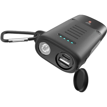 Swiss Military Power Bank 10000Mah 30W Outdoor Flash Light - Black