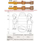 Naturehike Feeder cotton sleeping Bag for kids BC180 - Khaki