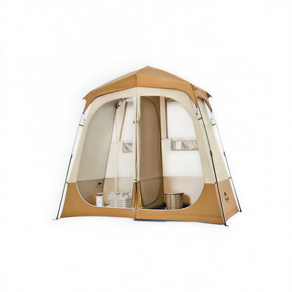 Naturehike Wet and dry separation shower tent - Brown