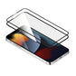 واقي شاشة Torri Bodyglass لهاتف iPhone 13 Pro Max مقاس 6.7 بوصة بطلاء مضاد للبكتيريا - تغطية كاملة + إطار سيليكون - أسود