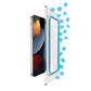واقي شاشة Torri Bodyglass لهاتف iPhone 13 Pro Max مقاس 6.7 بوصة بطلاء مضاد للبكتيريا - تغطية كاملة + إطار سيليكون - أسود
