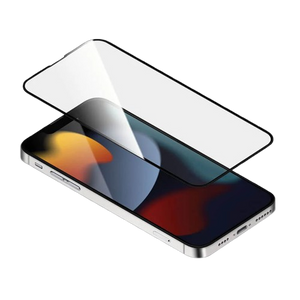 واقي شاشة Torri Bodyglass لهاتف iPhone 13 Pro Max مقاس 6.7 بوصة بطلاء مضاد للبكتيريا - تغطية كاملة - أسود