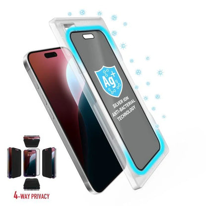 Torrii Bodyglass Screen Protector Tempered Glass For iPhone 16 Pro 6.3” Anti-Bacterial Coating  4 Way - Privacy