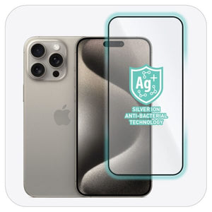 واقي شاشة من Torrii Bodyglass من الزجاج المقوى لجهاز iPhone 16 Pro Max (6.9”) مع طبقة مضادة للبكتيريا - تغطية كاملة