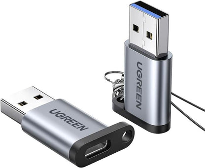 محول يوجرين USB-A 3.0 إلى USB-C - M/F - رمادي