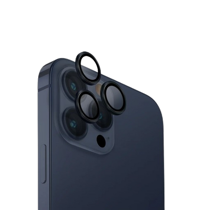 Uniq Optix Iphone 15 Pro 6.1 Aluminium Camera Lens Protector - Deep Navy / Dark Blue