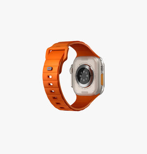سوار مطاطي Uniq Stride Fkm لساعة Apple Watch مقاس 49/45/44/42 مم - برتقالي فولت