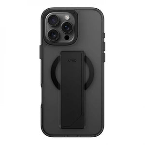 Uniq Hybrid iPhone 16 Pro (2024) 6.3 Heldro Max Magclick With Camera Stand - Vapour (Smoke)