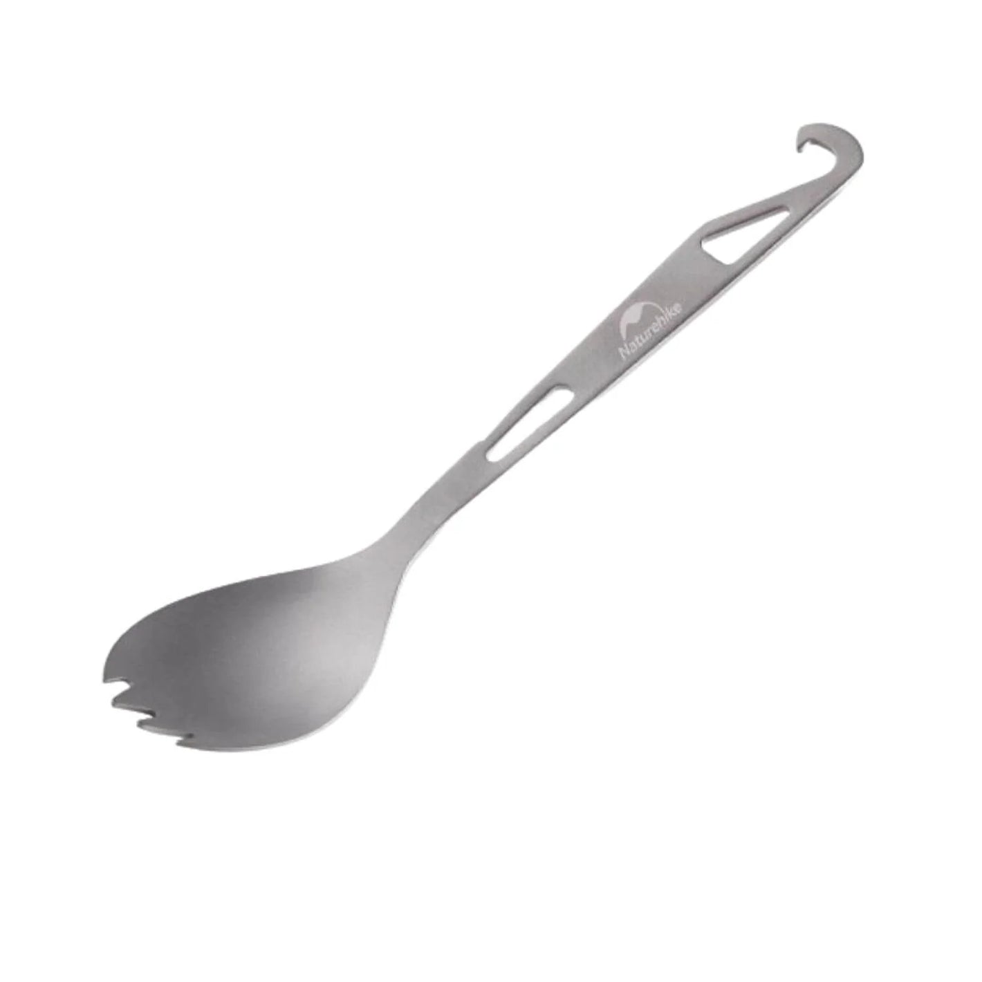 Naturehike Titanium Alloy Outdoor Travel Folding Fork&Spoon - Titanium