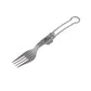 Naturehike Titanium Alloy Outdoor Travel Folding Tableware Fork - Titanium