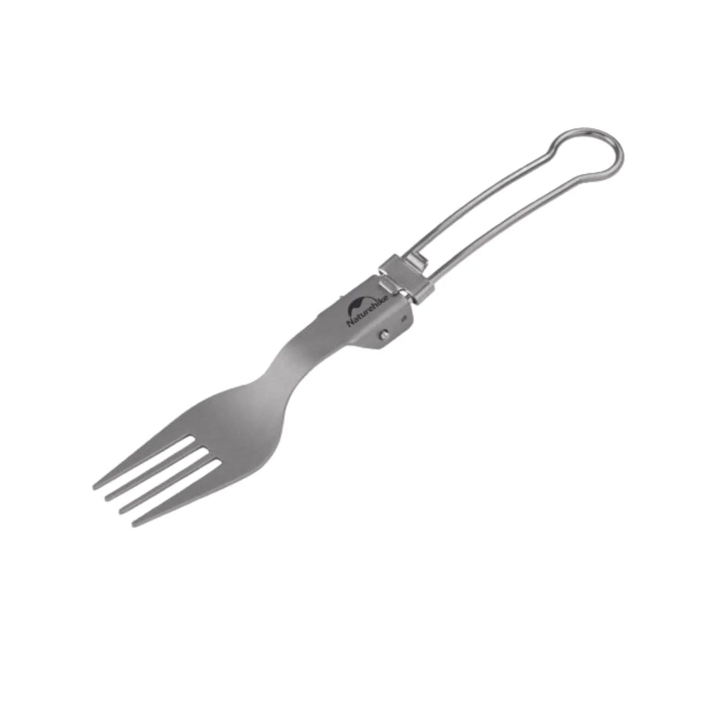 Naturehike Titanium Alloy Outdoor Travel Folding Tableware Fork - Titanium
