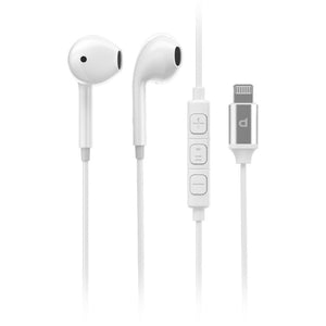 Powerology Stereo Earphone Lightning Connector 1.2m/4ft - White