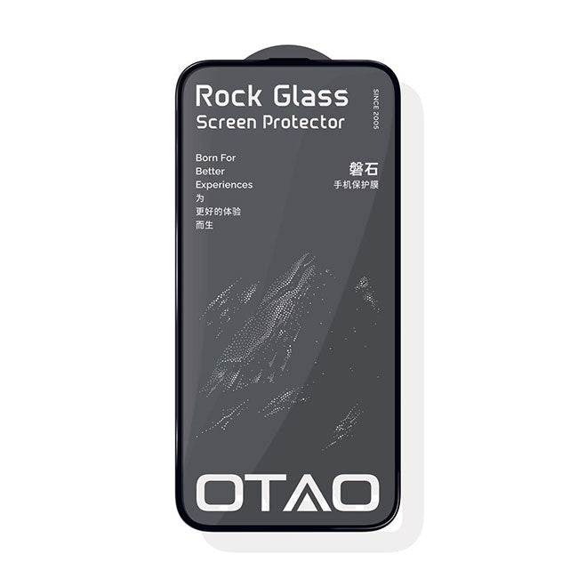 واقي شاشة شفاف من OTAO Rock Glass (غطاء كامل) - iPhone 16 Pro