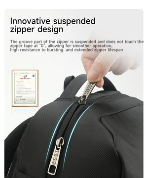 تيجرنو حقيبة ظهر متعددة الوظائف قابلة للفصل - أسود
