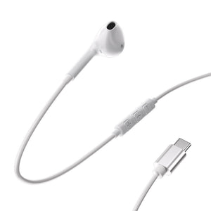 Powerology Type-C Connector Mono Earphone (1.2m/4ft) - White