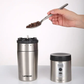 LePresso Portable Mug Burr Grinder Coffee Maker - Silver