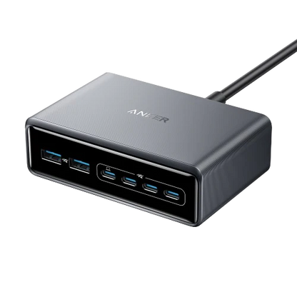 Anker Prime Charger (200W, 6 Ports, GaN) -Silver