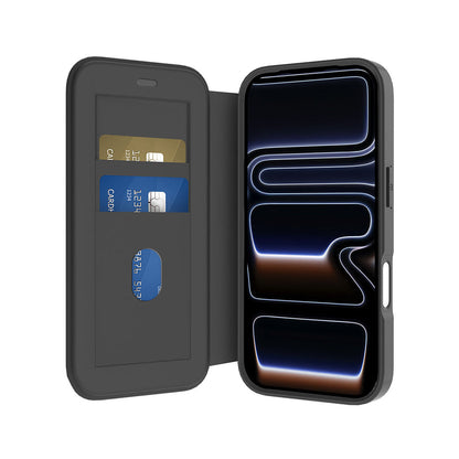 LZEL MagFlip Wallet Case for iPhone 17 Pro – Black