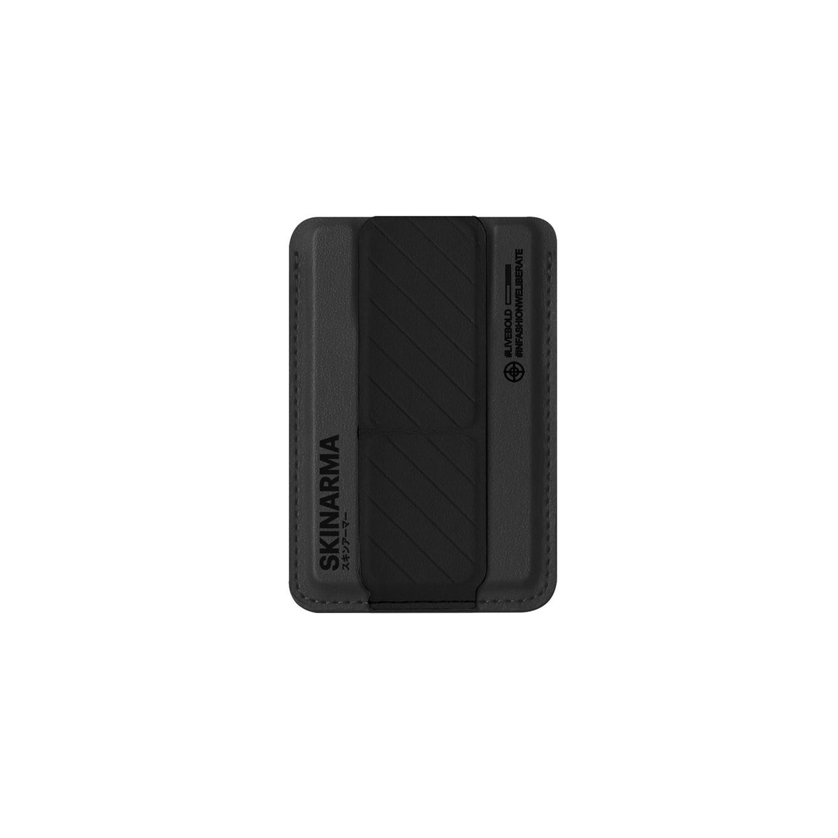 Skinarma Magnetic Cardholder With Grip-stand Kado(Black)
