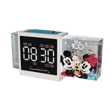 Disney D100 Series Bluetooth Alarm Clock Speaker Beige