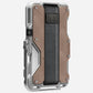 AULUMU G03 Multi-Tool Magnetic Metal Wallet Leather Cover - Genuine Leather 