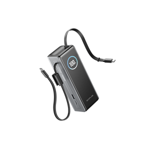 باور بانك إيكوفلو RAPID بسعة 25,000 مللي أمبير، 170 واط – فضي