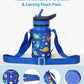 Buzio Kids Bottle with Straw Lid and Sleeve 500ML - Dinosaur