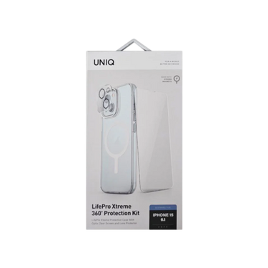 Uniq iPhone 15 6.1 Magclick Charging Lifepro Xtreme (AF) 360 حزمة الحماية