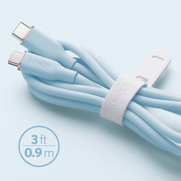 Anker PowerLine III Flow USB-C to USB-C 100W (0.9m/3ft) -Blue