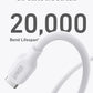 Anker 544 USB-C to USB-C Cable 140W Bio-Based 0.9m/3ft -White