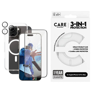 CARE by PanzerGlass Flagship 3-in-1 Bundle iPhone 16 Pro Max 6.9