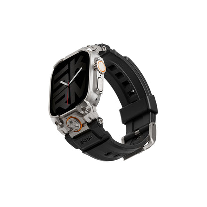 سوار سكينارما لساعة أبل ألترا 49 مم بمشبك توصيل تالون - أسود