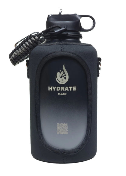 HydrateFlask Vacuum Water Bottle 2L - Smoke Silver