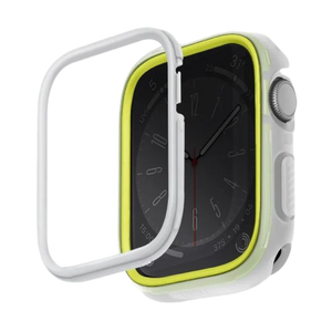 Uniq Moduo Apple Watch Case With Interchangeable PC Bezel 45/44mm - Frost (Lime/white)