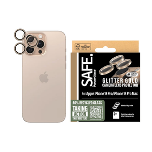 SAFE. by PanzerGlass Camera Lens Protector Glitter Gold iPhone '24 6.3 PRO" | 6.9 PRO"